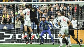 Hugo Lloris et Olivier Giroud lors de la défaite du Los Angeles FC à Vancouver (3-0, 1er tour de play-offs de MLS), le 3 novembre 2024