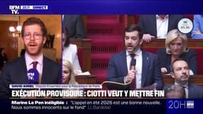 Débat sur l'exécution provisoire: "Cela ne vise qu'à faire oublier l'information majeure qui est qu'ils ont été condamnés", affirme David Amiel (Ensemble)
