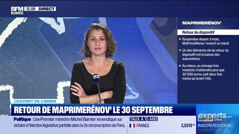 Les Experts de l'immo : Retour de MaPrimeRénov' le 30 septembre - 29/09