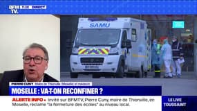 Pierre Cuny (maire de Thionville): "Depuis 4 jours, on voit des enfants contaminés avec le variant"