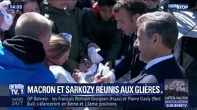 Emmanuel Macron et Nicolas Sarkozy ensemble pour commémorer les 75 ans des combats du plateau des Glières