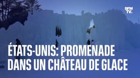 États-Unis: ces visiteurs se promènent dans un château de glace 