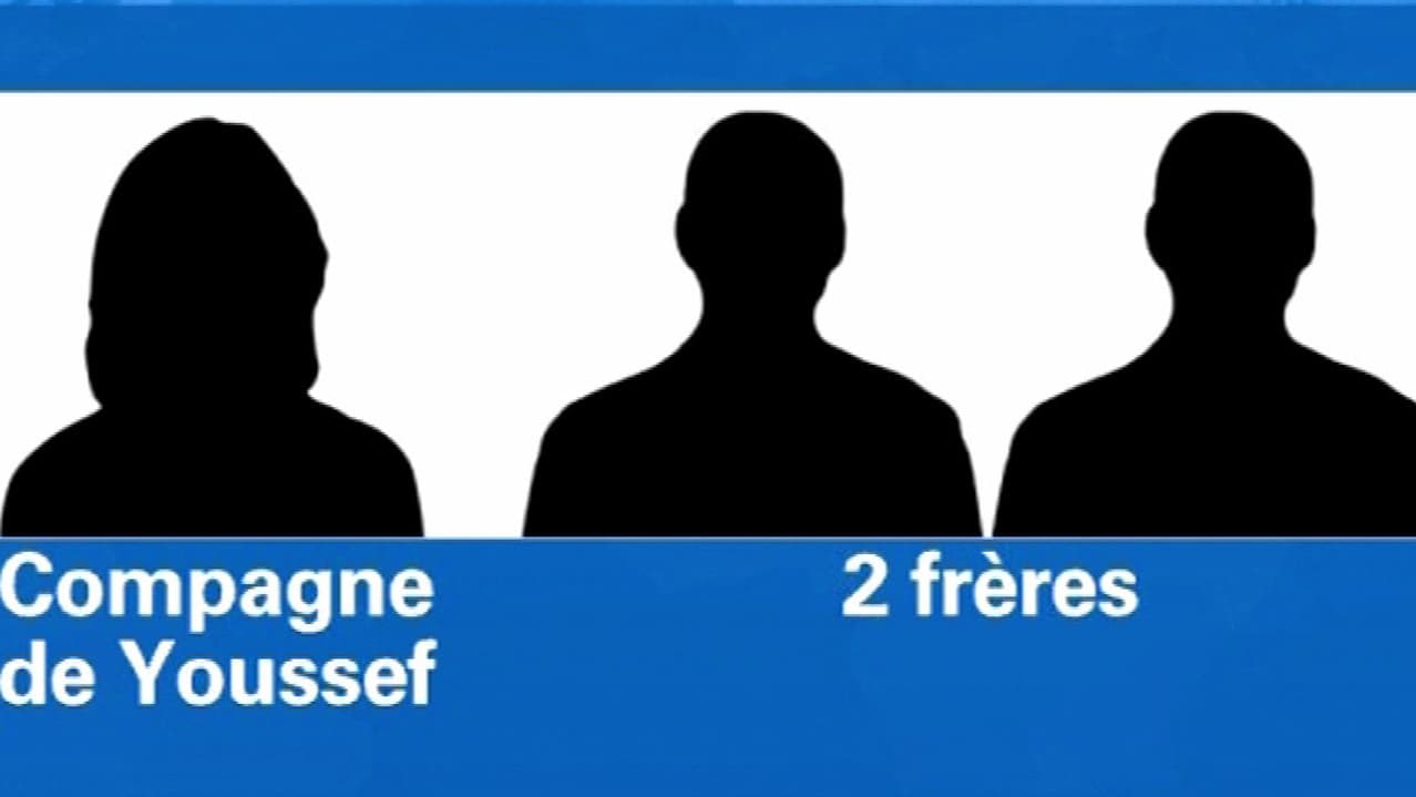 Les trois autres interpellés mercredi: deux frères franco-trucs et la compagne de Youssef. Les trois autres interpellés mercredi: deux frères franco-trucs et la compagne de Youssef.