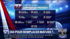 Uruguay-France: qui pour remplacer Matuidi?