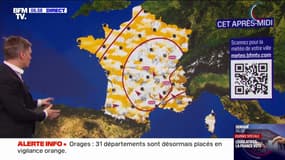 31 départements placés en vigilance orange en raison des orages ce samedi