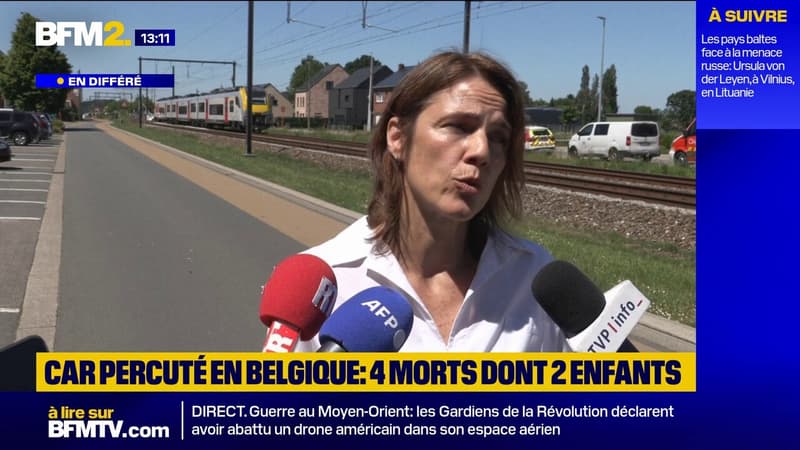 Car percuté en Belgique: "Le chauffeur a voulu traverser" la voie ferrée, précise la porte-parole de la police fédérale