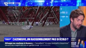 L'ENQUÊTE – Les gourdes interdites et des bouteilles en plastique distribuées au meeting de Bernard Cazeneuve 
