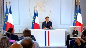 Emmanuel Macron a dévoilé ses mesures lors d'une conférence de presse à l'Elysée.