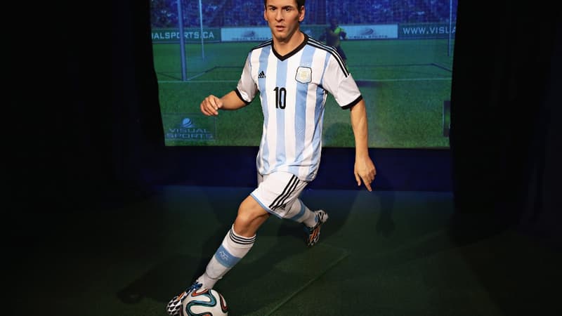 La statue de cire de Leo Messi.
