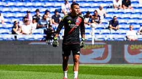 Anthony Lopes avant le match OL-Monaco (0-2, L1), le 24 août 2024 