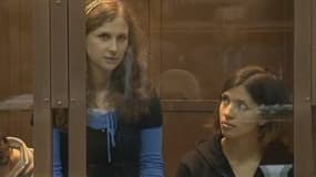 L'une des trois membres des Pussy Riot emprisonnées, pendant le procès en appel.