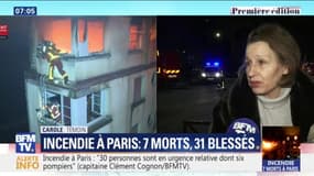 Incendie à Paris: cette femme témoigne "d'une énorme colonne de fumée noire"