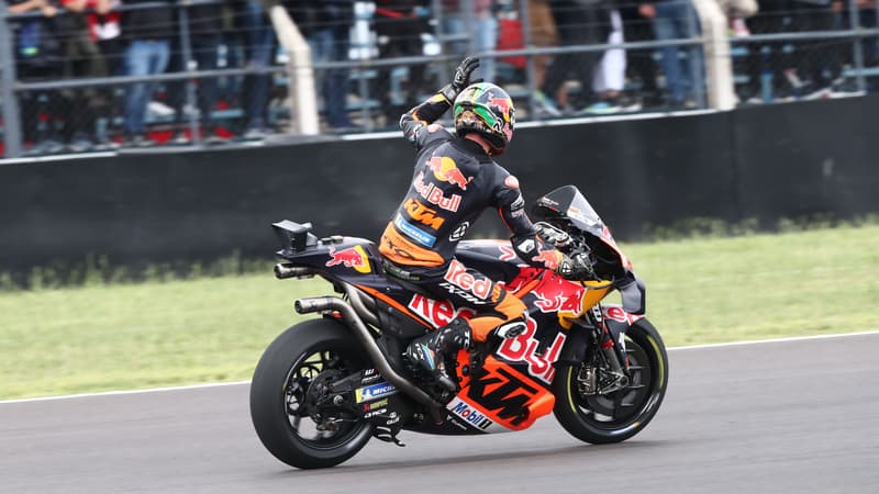 Brad Binder lors du sprint du Moto GP d'Argentine, 1er avril 2023
