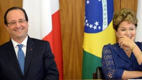 François Hollande et Dilma Roussef ont évoqué "des liens de confiance" entre les deux pays.