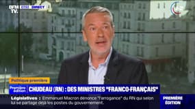 ÉDITO - Des ministres "franco-français": les propos du député RN Roger Chudeau "tombent mal pour le RN"
