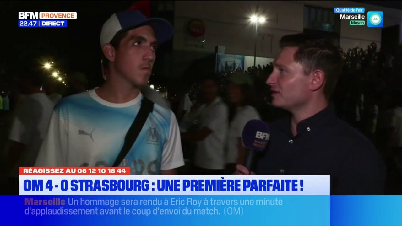 Les fans de l'OM soulagés après la belle victoire contre Strasbourg