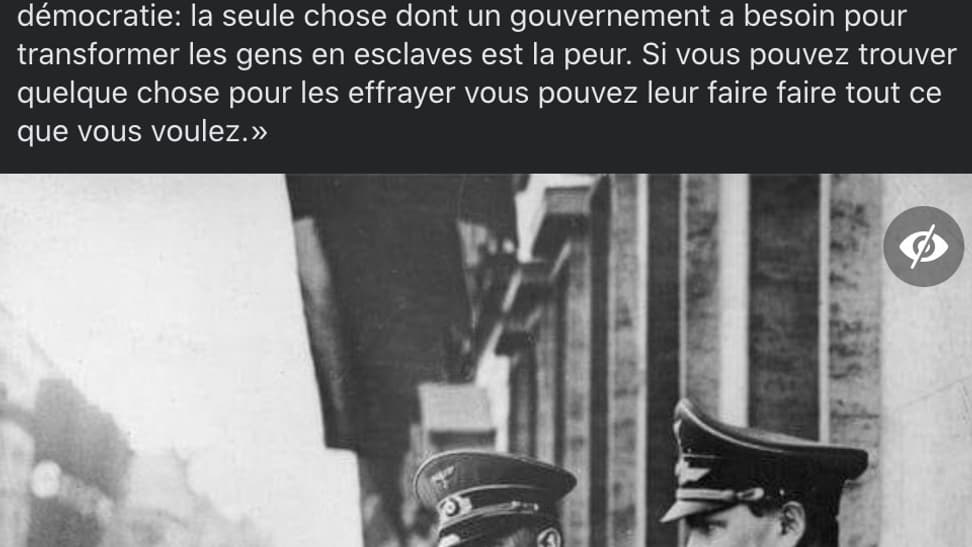 L'une des publications les plus partagées et commentées sur les groupes anti-masques L'une des publications les plus partagées et commentées sur les groupes anti-masques