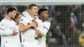 Toni Kroos célèbre un but du Real Madrid