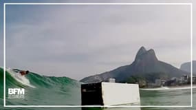 À Rio, ce surfeur tombe nez-à-nez avec... un frigo