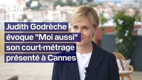  "Ça me fait peur l'idée de m'approprier la parole des autres": Judith Godrèche évoque "Moi aussi", son court-métrage qu'elle présente à Cannes 