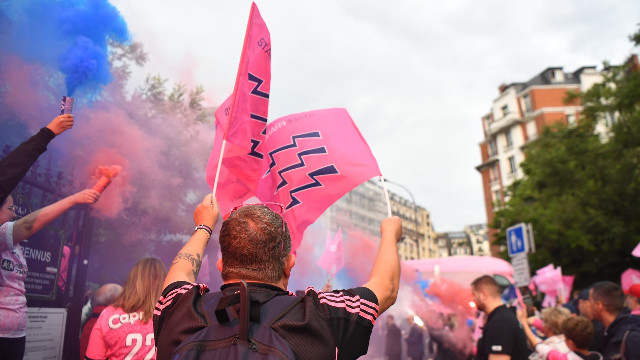 La ferveur du public parisien avant Stade Français-Castres, le samedi 7 juin 2025.