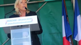 La présidente du front national Marine Le Pen 