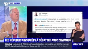Les Républicains candidats au débat: Éric Zemmour répond à Damien Abad