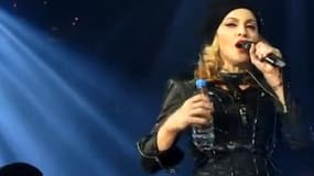 Madonna lors de son concert, lundi, à Washington