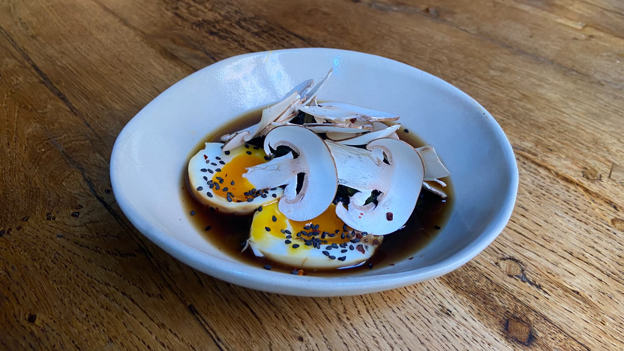 L'oeuf mollet d'Hubert Vergoin, chef du Substrat à Lyon. L'oeuf mollet d'Hubert Vergoin, chef du Substrat à Lyon.