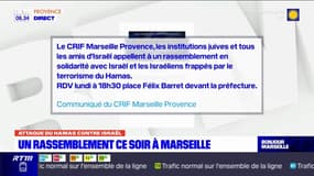 Attaque du Hamas contre Israël: un rassemblement solidaire organisé ce lundi à Marseille