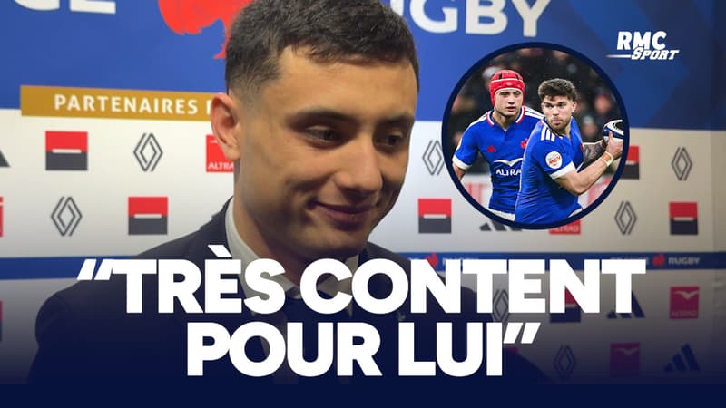 France 36-14 Irlande : "J'ai pris beaucoup de plaisir à jouer avec lui", Bielle-Biarrey encense Jalibert