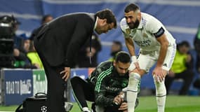 Karim Benzema touché au tibia droit