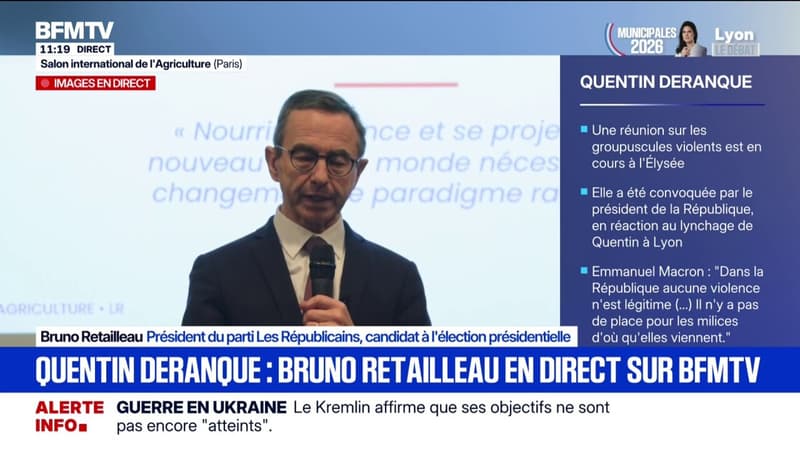 Bruno Retailleau (LR) estime que la violence est "un projet consubstantiel du projet politique" de LFI