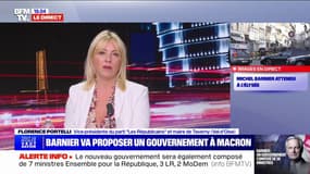 Gouvernement Barnier: "Ceux qui n'y vont pas ont énormément d'arrière-pensées et ne pensent pas au pays", pour Florence Portelli (LR)