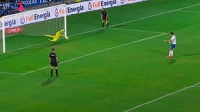 L'arrêt de Luca Zidane lors du match de Coupe du Roi entre Saragosse et Grenade (2-2, 4 t.a.b. 5), le 3 décembre 2024