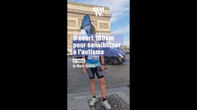 Il court 180km avant le marathon de Paris pour sensibiliser à l'autisme 
