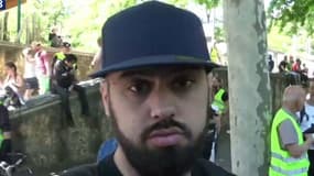 Eric Drouet place Denfert-Rochereau à Paris lors de l'acte 29 le 1er juin 2019