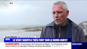 Coup de vent dans l'Ouest: "Lorsque la mer va remonter suite à l'effet de marée, je préconise très fortement de ne pas s'approcher de la digue", met en garde le maire de Granville