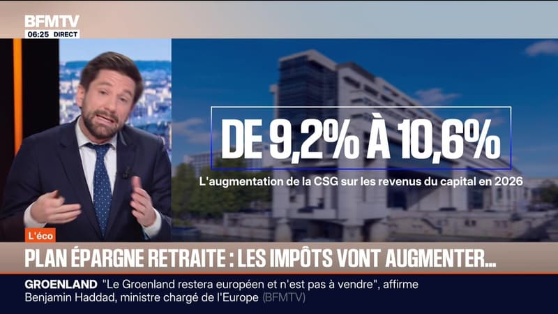BFM Conso : Plan épargne retraite, les impôts vont augmenter... - 19/01