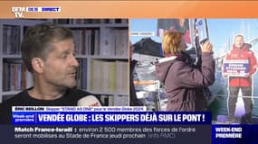 "Les premières 72h on ne dort pas du tout", déclare Éric Beillon, skipper, avant le Vendée Globe