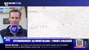 Avalanche au Mont-Blanc: "On déconseille vivement aux alpinistes de repartir sur cet itinéraire-là en ce moment", déclare le gendarme Etienne Rollad