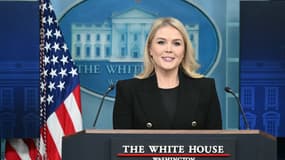 La secrétaire de presse de la Maison Blanche, Karoline Leavitt, tient le point de presse quotidien à la Maison Blanche à Washington, DC, le 5 février 2025.