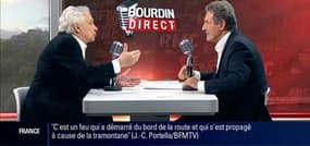 Michel Sardou face à Jean-Jacques Bourdin en direct