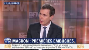 Propos sur les anti-mariage gay: "Emmanuel Macron est en train de surfer un peu sur une crête délicate", Thierry Arnaud