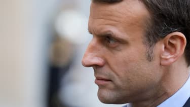 Le Président Emmanuel Macron, le 4 décembre 2017 à l'Elysée à Paris.