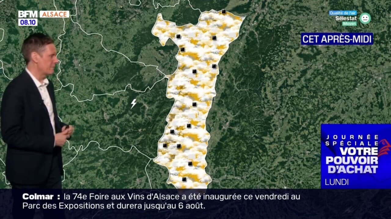 Météo Alsace: un ciel nuageux avec des orages possibles ce samedi, 24°C ...