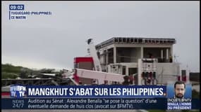 Toits envolés, arbres déracinés... Le super typhon Mangkhut balaye les Philippines