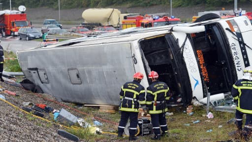 Un car polonais s'est renversé ce mardi 11 septembre à proximité de Mulhouse.