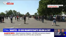 Retraites: 20.000 manifestants présents à Nantes selon la CGT
