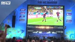 Football / Contraste entre supporters allemands et brésiliens sur Copacabana - 08/07